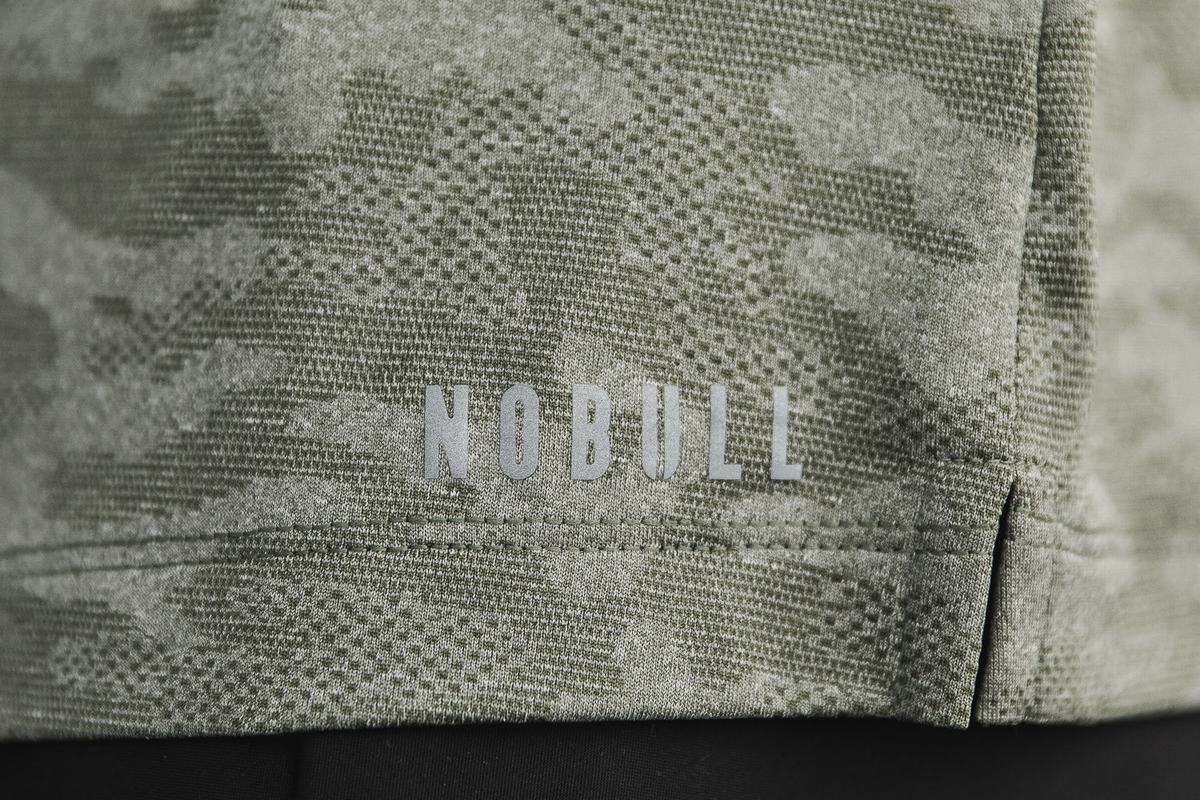 Nobull Lightweight Textured Polo Women's T Shirts Camo | Australia (VJ7830)